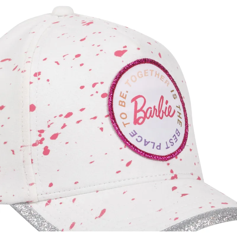 cappello-curvo-bianco-e-grigio-regolabile-bar2-barbie-di-capslab