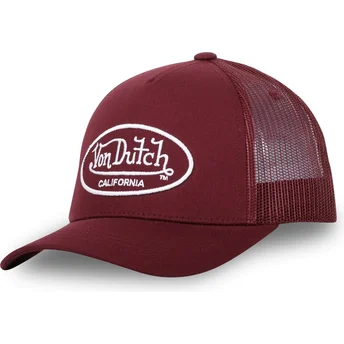 Casquette trucker rouge ajustable LOF B11 Von Dutch