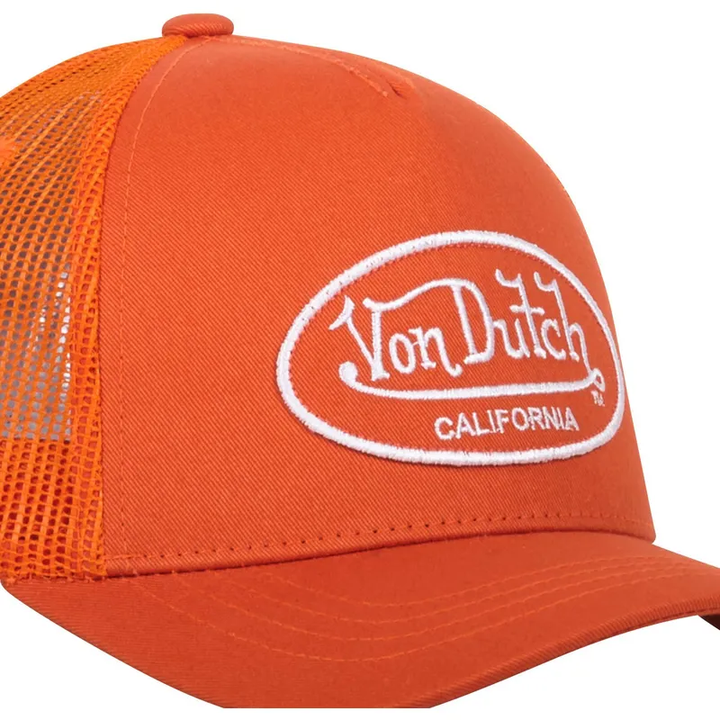 regulowana-pomaranczowa-czapka-trucker-lof-b12-marki-von-dutch