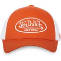 cappello-trucker-arancione-e-bianco-regolabile-lof-b17-di-von-dutch