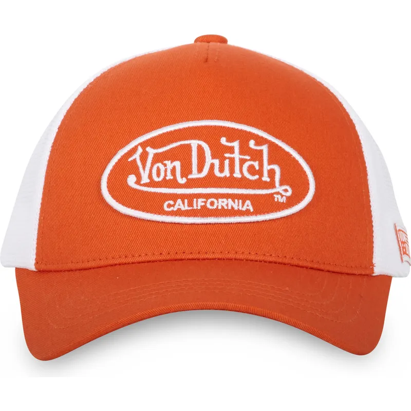 verstellbare-orangefarbene-und-weisse-trucker-kappe-lof-b17-von-von-dutch