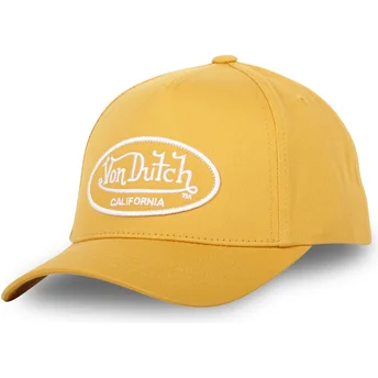 Petten gebogen geel verstelbare band van Von Dutch