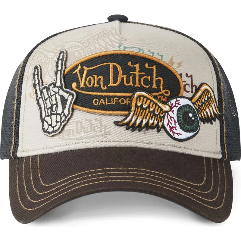 brun-trucker-kasket-patches03-fra-von-dutch