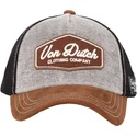 cappellino-trucker-grigio-nero-e-marrone-lea01-di-von-dutch