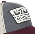 casquette-trucker-grise-et-grenat-lea04-von-dutch