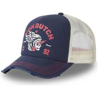 Cappellino trucker blu marino CREW16 di Von Dutch