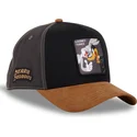 casquette-courbee-noire-et-marron-snapback-bugs-bunny-et-daffy-duck-loo10-bad-looney-tunes-capslab