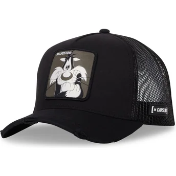Cappellino trucker nero Silvestre LOO10 SYL Looney Tunes di Capslab