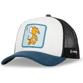 Gorra trucker blanca, negra y azul Jerry TAJ5 TJ3 Looney Tunes de Capslab