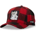 capslab-curved-brim-tom-taj5-tj6-looney-tunes-red-and-black-snapback-cap