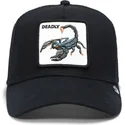 petten-gebogen-zwart-snapback-the-farm-van-goorin-bros