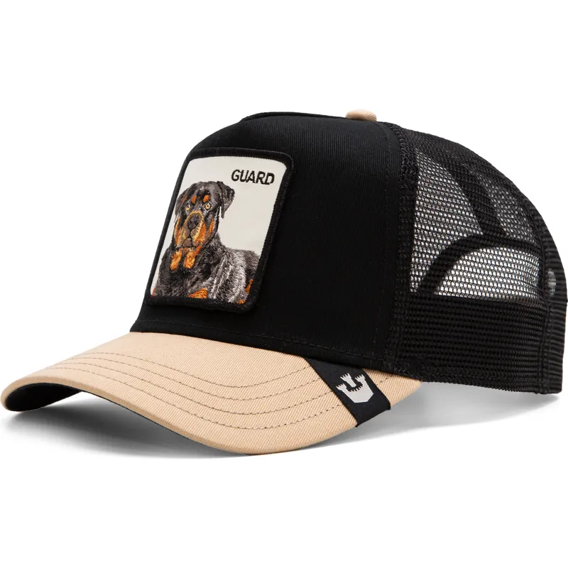 petten-gebogen-zwart-snapback-the-guard-dog-the-farm-van-goorin-bros