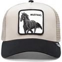 gorra-trucker-beige-y-negra-caballo-the-mustang-the-farm-de-goorin-bros