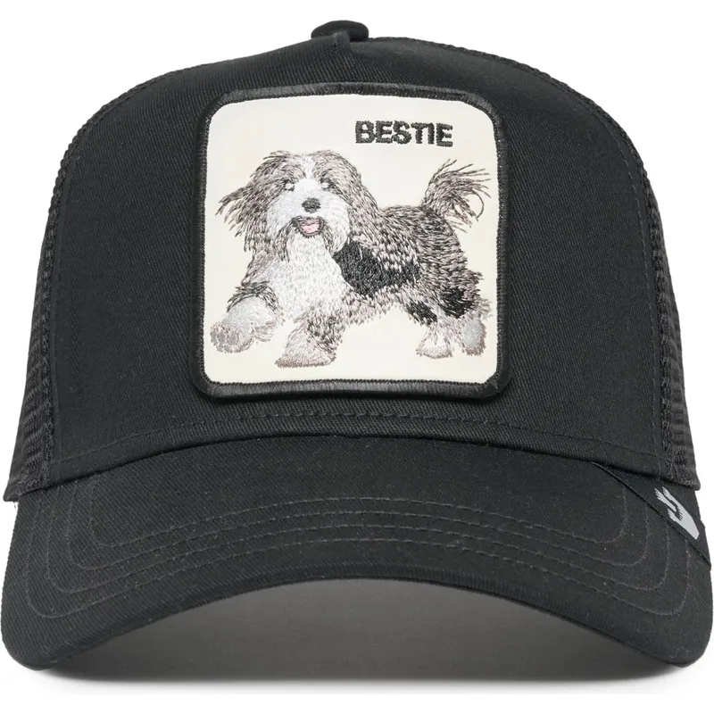 svart-trucker-keps-hund-the-bestie-dog-the-farm-fran-goorin-bros