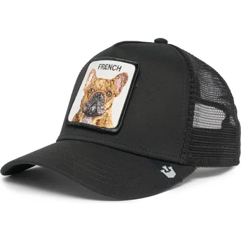 petten-gebogen-zwart-snapback-the-french-frenchie-the-farm-van-goorin-bros