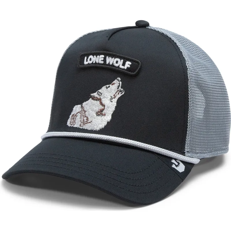 petten-gebogen-zwart-snapback-lobo-gb2-lone-wolf-the-rocker-the-farm-the-farm-van-goorin-bros