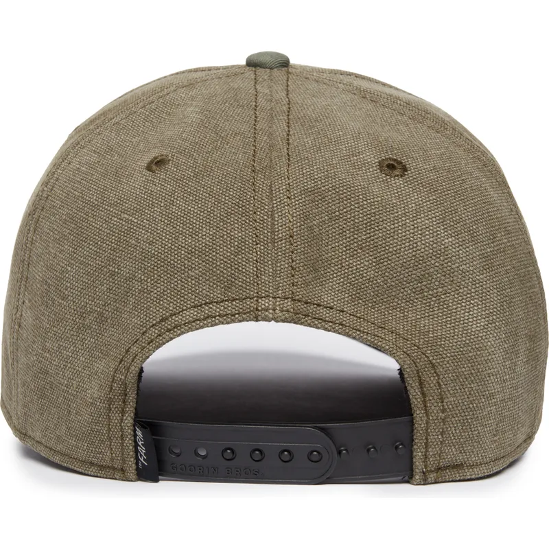petten-gebogen-groen-snapback-foxy-duck-canvas-the-farm-van-goorin-bros petten-gebogen-groen-snapback-foxy-duck-canvas-the-farm-van-goorin-bros