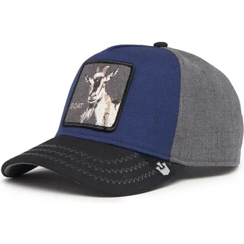 Gorra curva azul marino snapback cabra Goat Field 100 All Season Wool The Farm de Goorin Bros.