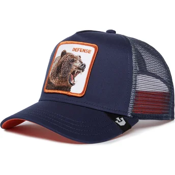 Gorra trucker azul marino oso Defense Bear Fan The Farm de Goorin Bros.