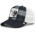 petten-gebogen-marineblauw-snapback-vaca-cash-moon-cow-uk-plaid-the-farm-the-farm-van-goorin-bros