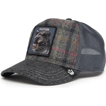 Gorra trucker gris pantera Moon Panther UK Plaid The Farm de Goorin Bros.