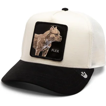 Goorin Bros Beige och Svart Trucker Keps med Pitbull Flex The Suede Pitbull The Farm