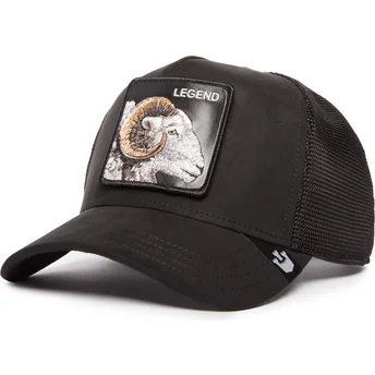 Gorra trucker negra oveja Legend The Suede Ram Blacked...