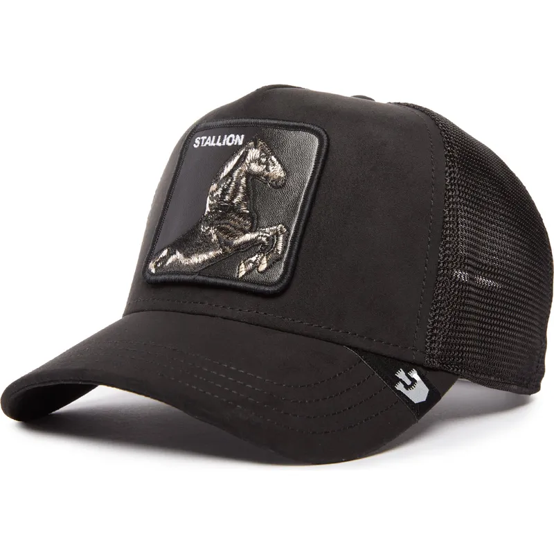petten-gebogen-zwart-snapback-the-suede-stallion-blacked-out-the-farm-van-goorin-bros