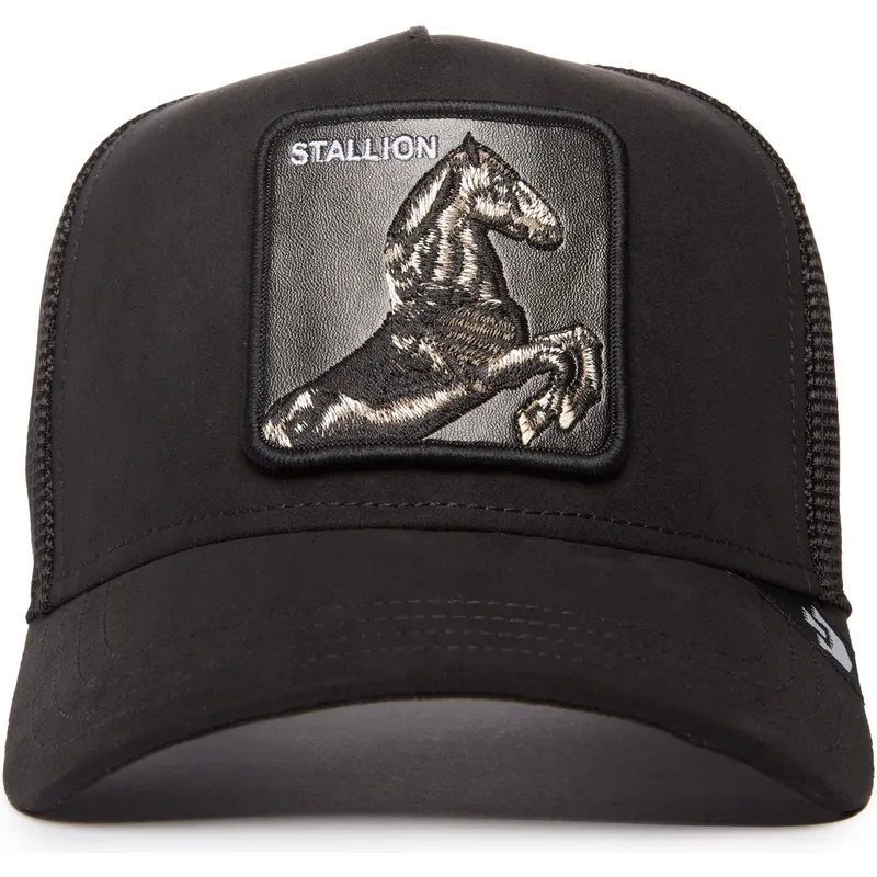 petten-gebogen-zwart-snapback-the-suede-stallion-blacked-out-the-farm-van-goorin-bros
