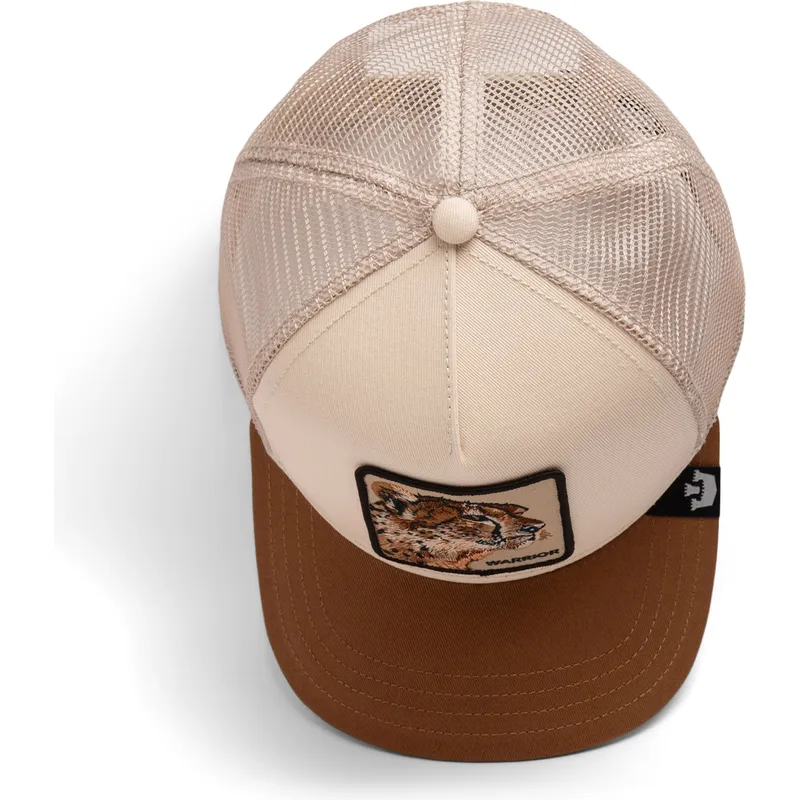 petten-gebogen-bruin-snapback-warrior-cheetah-big-cats-the-farm-van-goorin-bros petten-gebogen-bruin-snapback-warrior-cheetah-big-cats-the-farm-van-goorin-bros