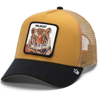 Gorra trucker marrón y negra tigre The Wildcat Tiger Big Cats The Farm de Goorin Bros.