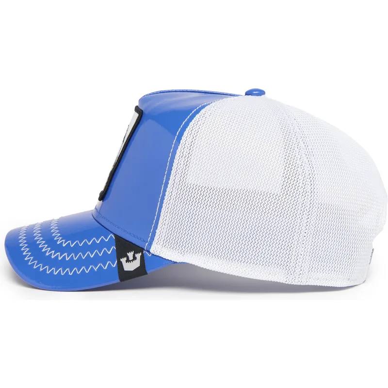 petten-gebogen-blauw-snapback-stallion-horsepower-puff-patent-the-farm-van-goorin-bros