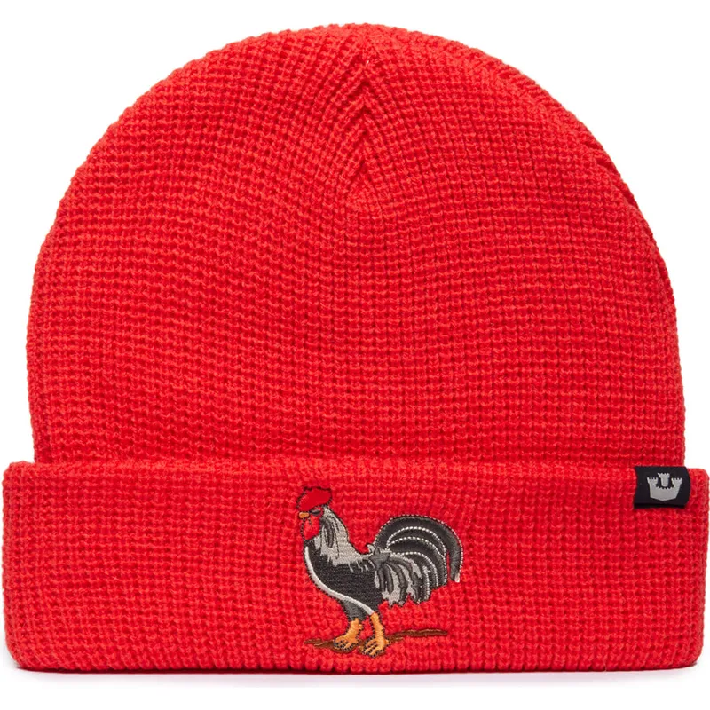mutsen-rood-ribbed-rooster-classic-knit-the-farm-van-goorin-bros