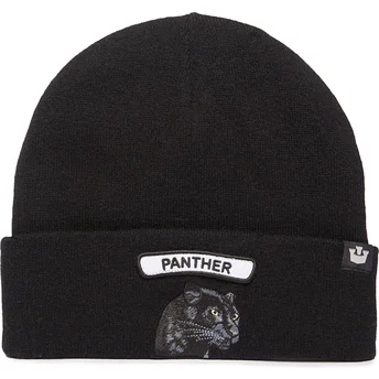 Gorro nero pantera Soft Rock Panther Classic Knit The Farm di Goorin Bros.
