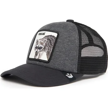 Szara czapka trucker dla chłopca z szopem Rascal Racacoonie The Farm od Goorin Bros.