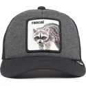 petten-gebogen-grijs-snapback-voor-kinderen-rascal-racacoonie-the-farm-van-goorin-bros