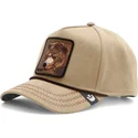 gorra-curva-marron-claro-snapback-oso-bear-bareduck-canvas-the-farm-de-goorin-bros