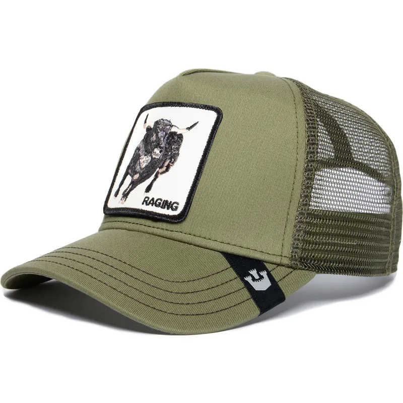 petten-gebogen-groen-snapback-raging-road-rage-truckin-the-farm-van-goorin-bros