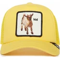 zolta-czapka-trucker-dla-dzieci-z-koza-kid-kid-the-farm-od-goorin-bros