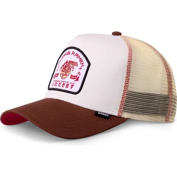 Petten gebogen bruin snapback HFT Food van Djinns