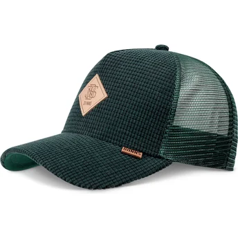 Casquette trucker verte HFT Waffle Cord Djinns