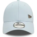 hellblaue-verstellbare-curved-cap-9forty-pin-von-new-era