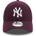 gorra-curva-violeta-snapback-9forty-melton-wool-de-new-york-yankees-mlb-de-new-era