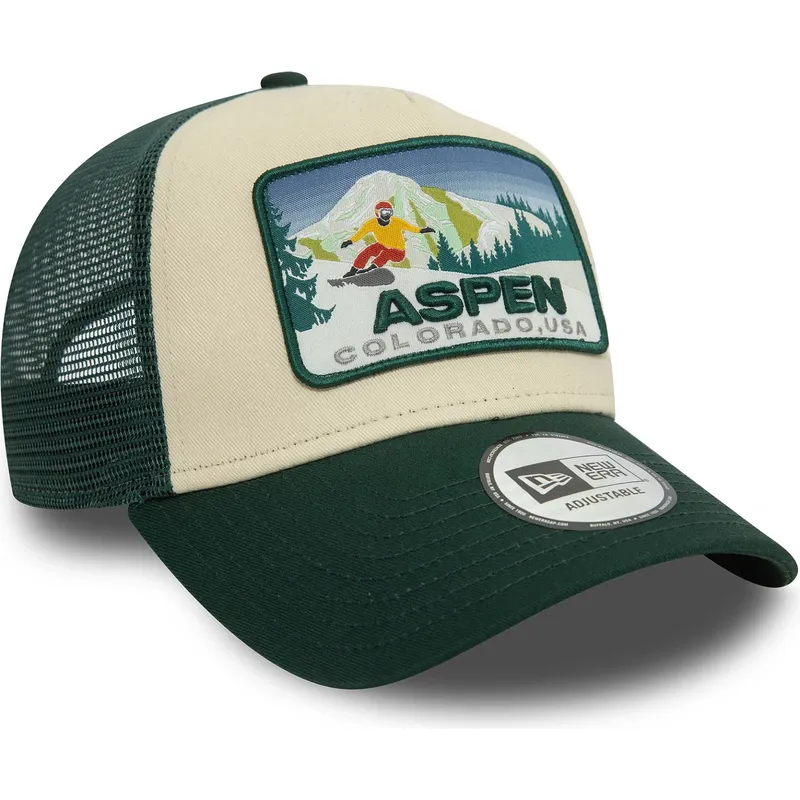 petten-gebogen-groen-snapback-a-frame-ski-patch-van-aspen-steden-en-stranden-van-new-era petten-gebogen-groen-snapback-a-frame-ski-patch-van-aspen-steden-en-stranden-van-new-era