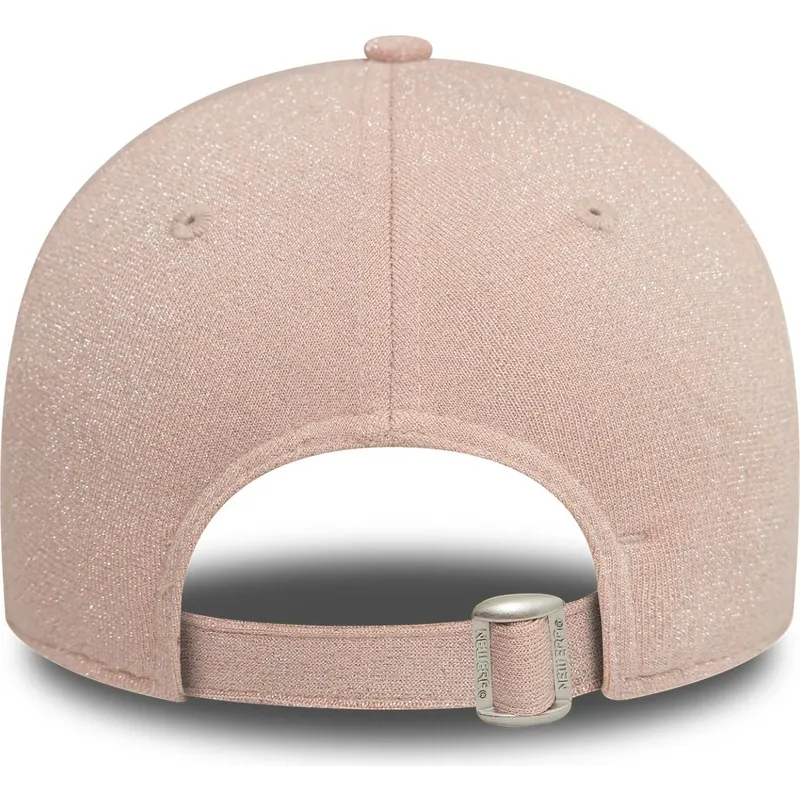 petten-gebogen-roze-verstelbaar-9forty-glitter-van-new-york-yankees-mlb-van-new-era