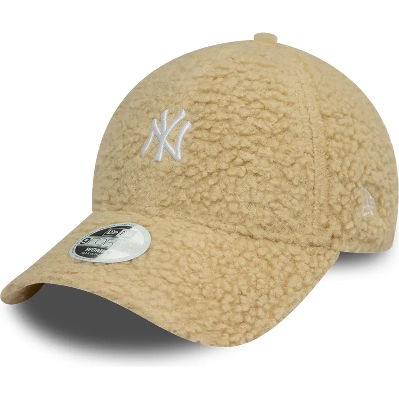 petten-gebogen-beige-verstelbaar-9forty-borg-van-new-york-yankees-mlb-van-new-era petten-gebogen-beige-verstelbaar-9forty-borg-van-new-york-yankees-mlb-van-new-era