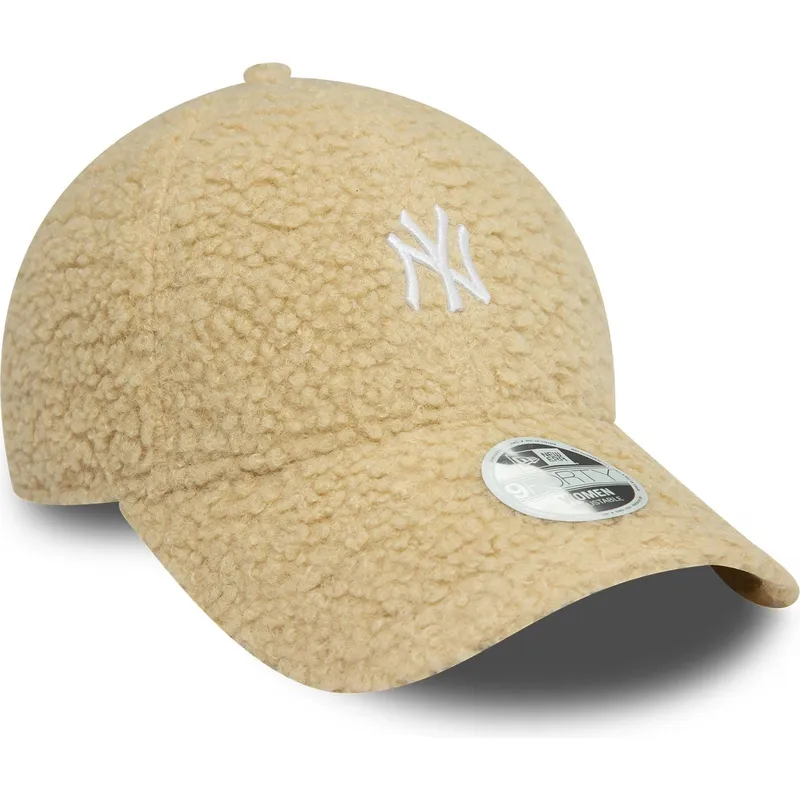 petten-gebogen-beige-verstelbaar-9forty-borg-van-new-york-yankees-mlb-van-new-era petten-gebogen-beige-verstelbaar-9forty-borg-van-new-york-yankees-mlb-van-new-era