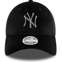 cappellino-curvo-nero-regolabile-da-donna-9forty-velour-diamante-dei-new-york-yankees-mlb-di-new-era