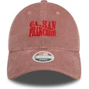 petten-gebogen-roze-verstelbare-band-9twenty-cord-van-san-francisco-ciudades-y-playas-california-van-new-era