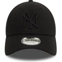 casquette-trucker-noire-ajustable-avec-logo-noir-9forty-home-field-new-york-yankees-mlb-new-era